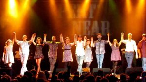 Wild Goose Chase Cloggers bowing at Pert Near Sandstone show