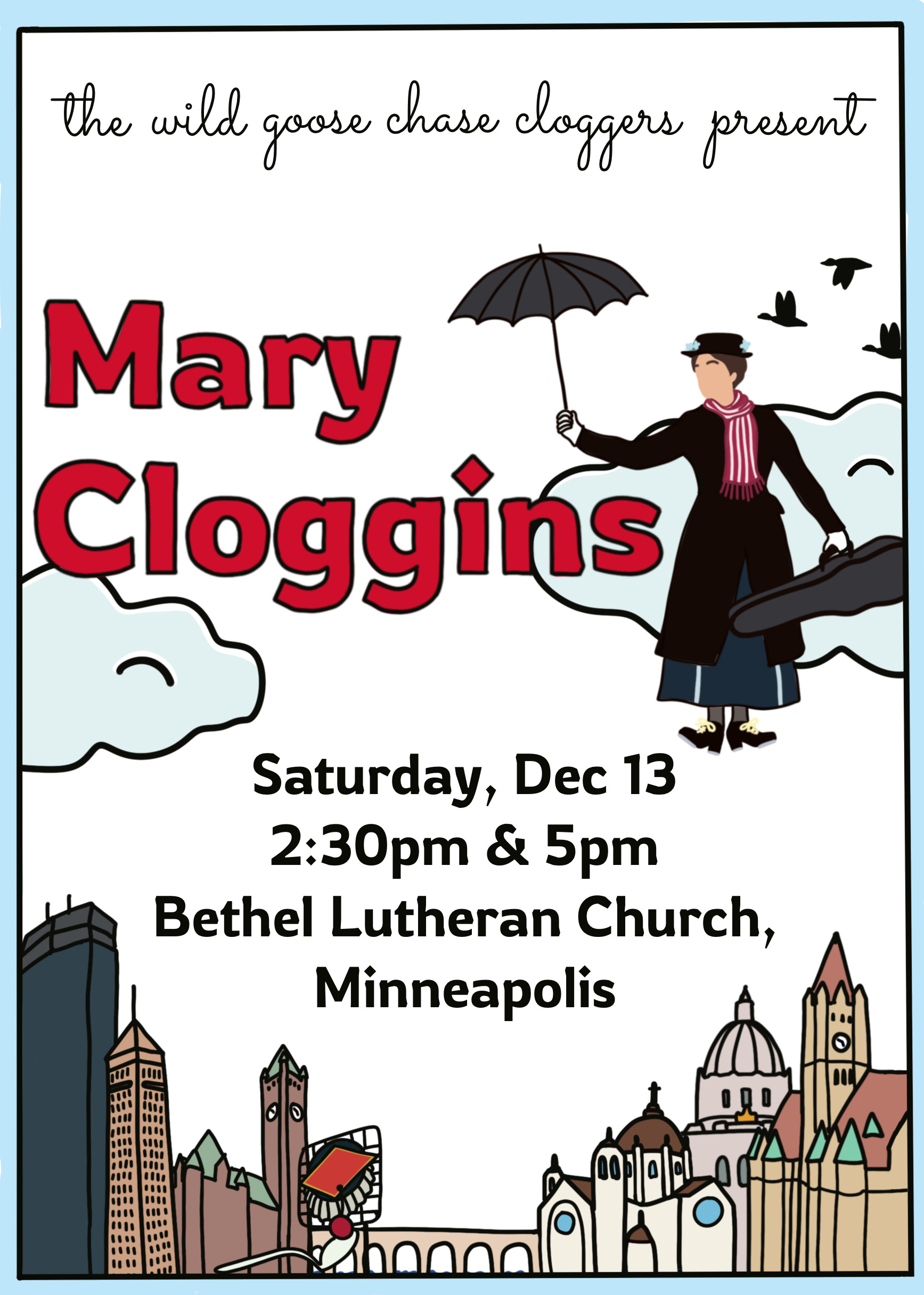 Mary Cloggins show flier